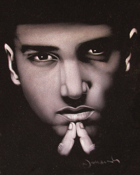 Eminem portrait; Calvin Cordozar Broadus, Jr; Original Oil