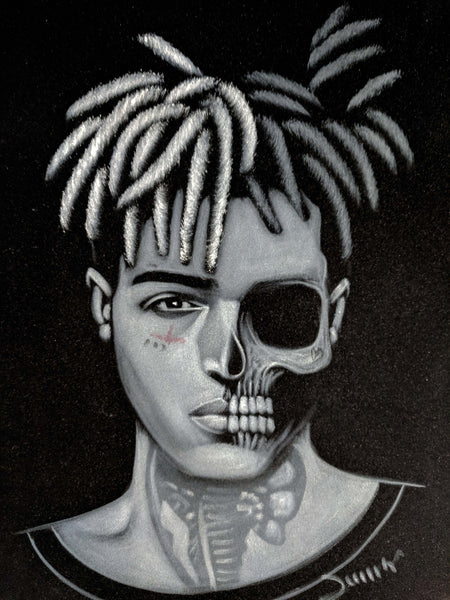 絵 xxxtentacion Xxxtentacion Portrait 65x50cm - Etsy