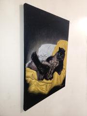 COMMISSIONED Cat portrait... email coledane@gmail.com for you own!