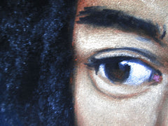 Jimi Hendrix Portrait,  Original Oil Painting on Black Velvet by Alfredo Rodriguez "ARGO" - #A137