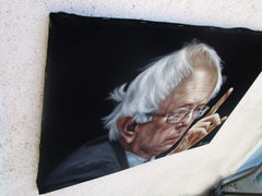 Bernie Sanders,  Original Oil Painting on Black Velvet by Alfredo Rodriguez "ARGO"  - #A163