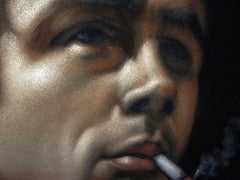 James Dean Portrait, Original Oil Painting on Black Velvet by Alfredo Rodriguez "ARGO" - #A169