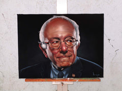 Bernie Sanders,  Original Oil Painting on Black Velvet by Alfredo Rodriguez "ARGO"  - #A173