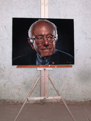 Bernie Sanders,  Original Oil Painting on Black Velvet by Alfredo Rodriguez "ARGO"  - #A173