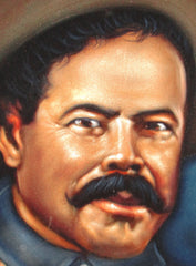 Pancho Villa  Mexican Revolution Original Oil Painting on Black Velvet by Alfredo Rodriguez "ARGO"  - #A45