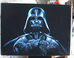Darth Vader, Star Wars, Original Oil Painting on Black Velvet by Enrique Felix , "Felix" - #F141
