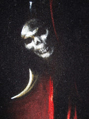 Grim Reaper, Death, Santa Muerte, Original Oil Painting on Black Velvet by Enrique Felix , "Felix" - #F151