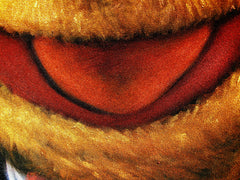 Fozzie Bear of the Muppet Show,  Original Oil Painting on Black Velvet by Enrique Felix , "Felix" - #F196