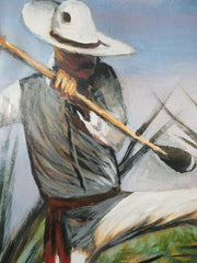El Jimador Agave Farmer  for mezcal, sotol and tequila size 24"x 18" by Palomares PM58