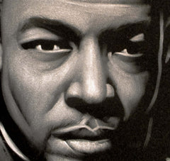 Dr. Dre Portrait ; Original Oil painting on Black Velvet by Zenon Matias Jimenez- #JM139