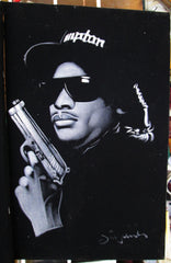 Eazy-E portrait ; Original Oil painting on Black Velvet by Zenon Matias Jimenez- #JM20