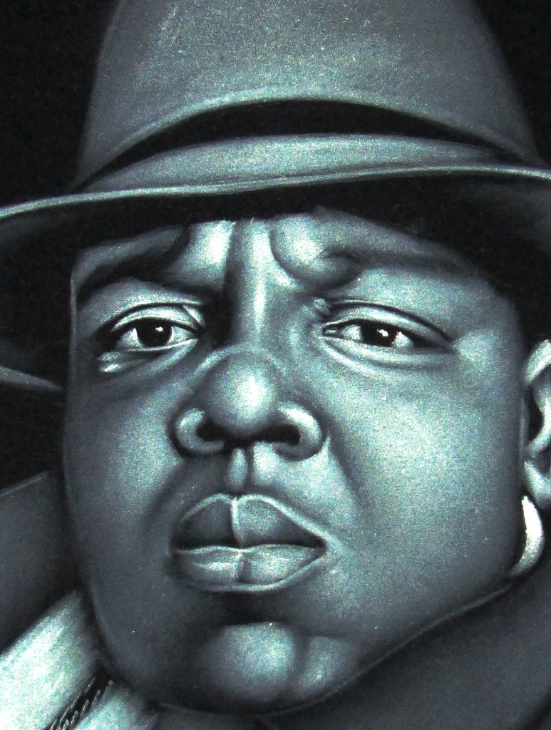 Biggie Smalls portrait; The Notorious B.I.G.; Crown hat; Original Oil –  velvetify