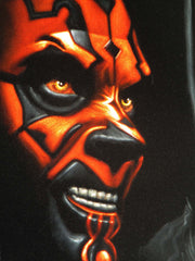 Darth Maul Portrait,  Star Wars, The Phantom Menace, Original Oil Painting on Black Velvet by Arturo Ramirez  - #R28