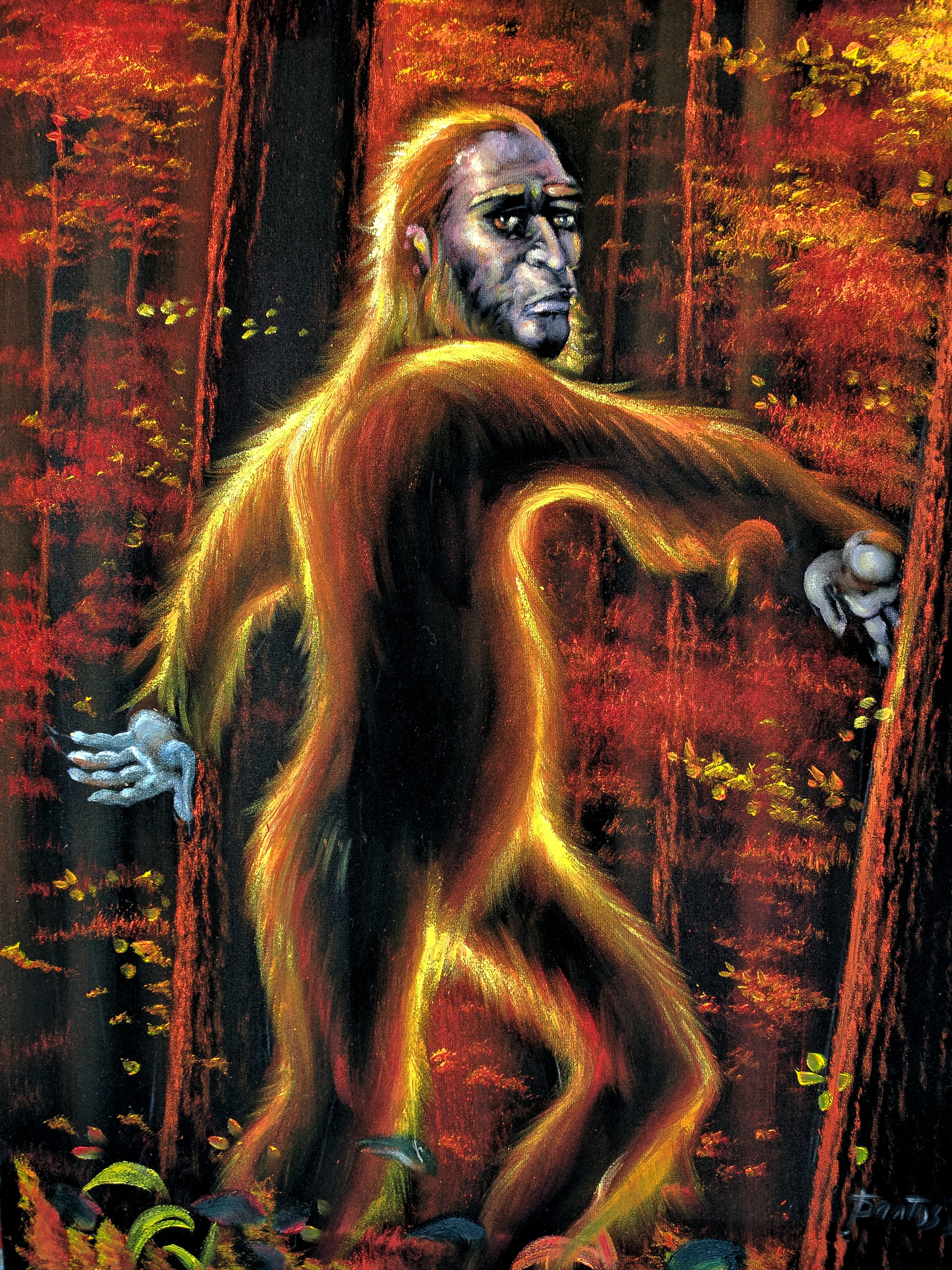絵画 BIGFOOT Amazon.com: Design Toscano DB583078 Bigfoot The Bashful Yeti