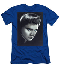 Elvis Presley Portrait On Black Velvet - Men's T-Shirt (Athletic Fit)